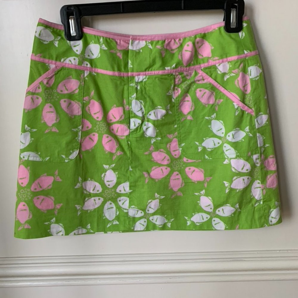 Lilly Pulitzer Skort Retro Fish Pattern 2